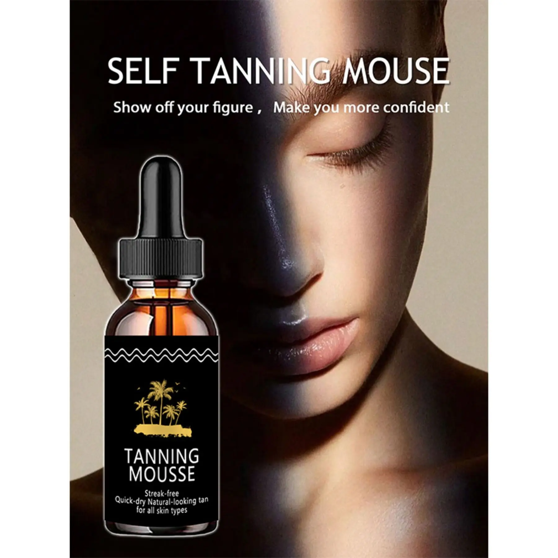 TANNING MOUSSE Streak-free Quick-dry Natural-looking tan for all skin types