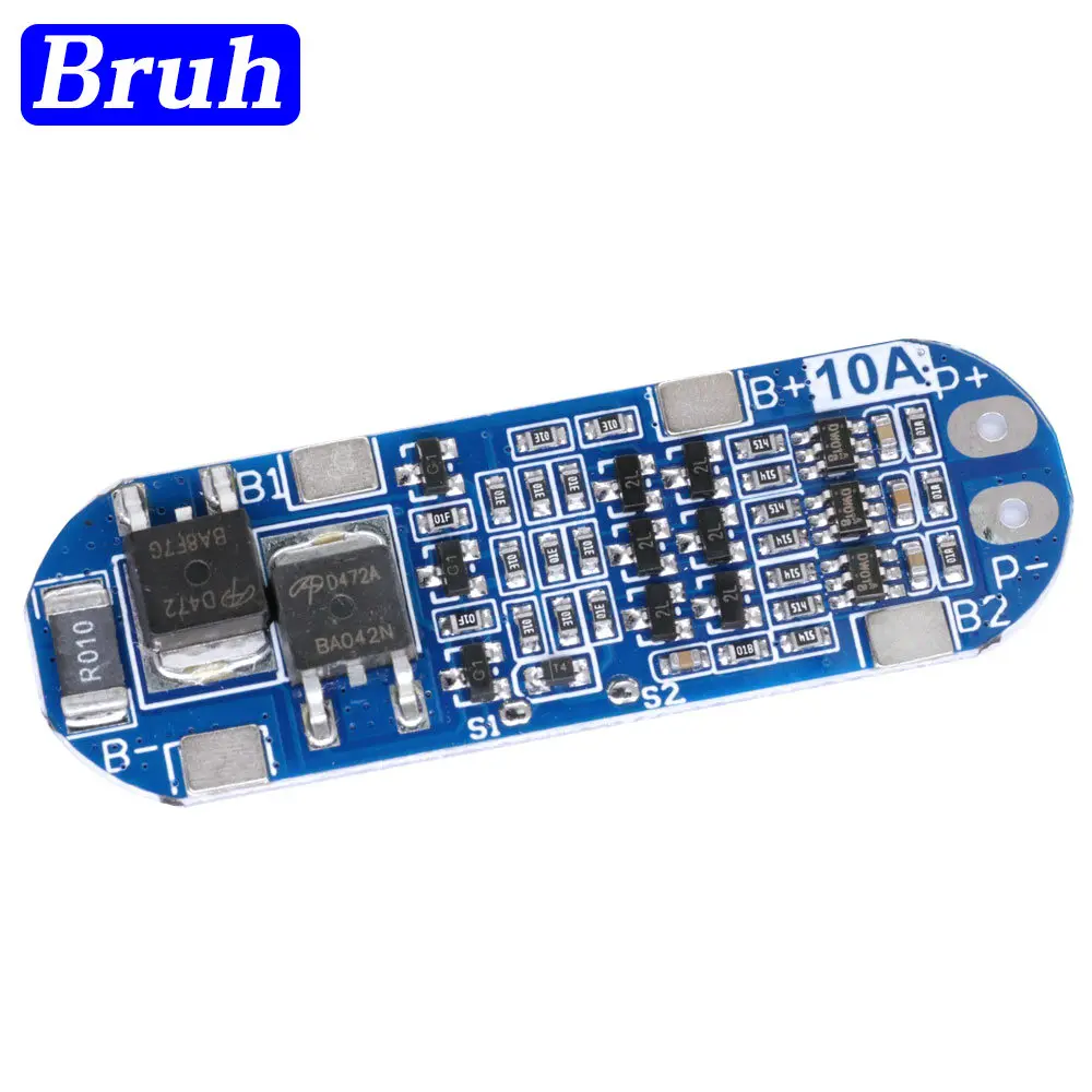 3S 10A 11.1V 12V 12.6V Lithium Battery Charger Protection Board Module for 18650 Li-ion Lipo Battery Cells BMS 3.7V