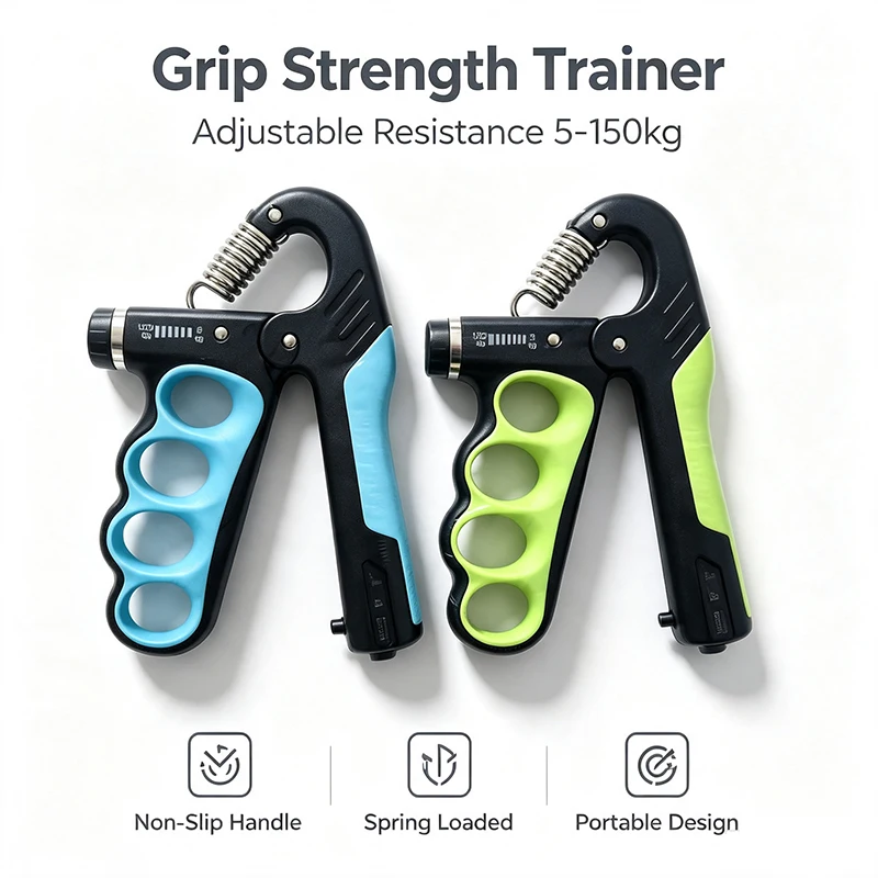 5-60/150kg Adjustable Handgrip Grip Strength Device for Rehabilitation Training, Muscle Enhancement, Strength Training,Home Gym