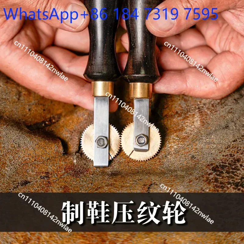 1 pcs Embossed Wheel Handmade Shoe Heel Leather Wooden Heel Modified Handmade Shoe Materials Old Fashioned Shoe Repair