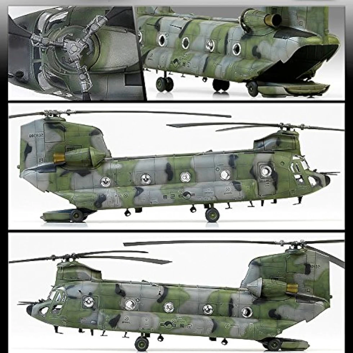 Academy AC12503 1/72 Boeing CH-47D Chinook R.O.K. ARMY Assembly Model Kit