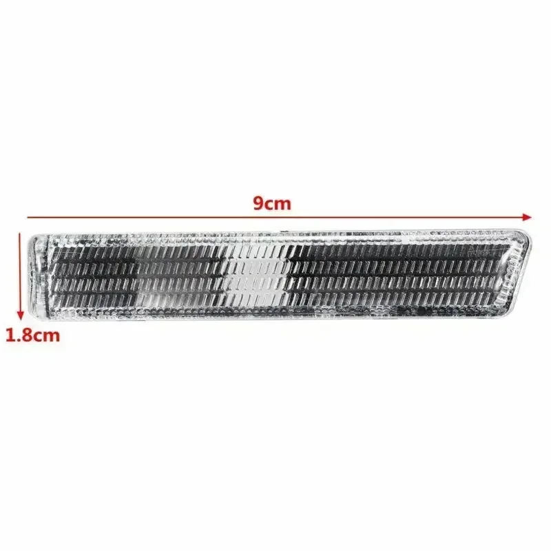 2 Pieces Car Vehicle Front Left + Right Turn Signal Light Side Marker Lamp NO Bulb Included For BMW E38 1995-2001 Signal Light