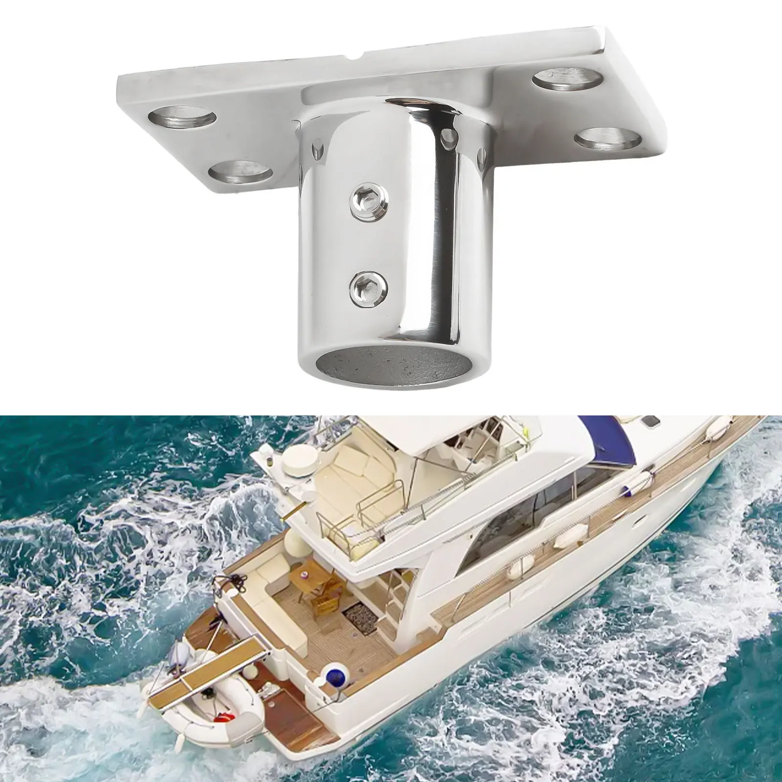 Boat Fittings 90 Rectangular Base Boat Safety Marine Environment Excellent Support Stability For Yachts For Inflatable Boats