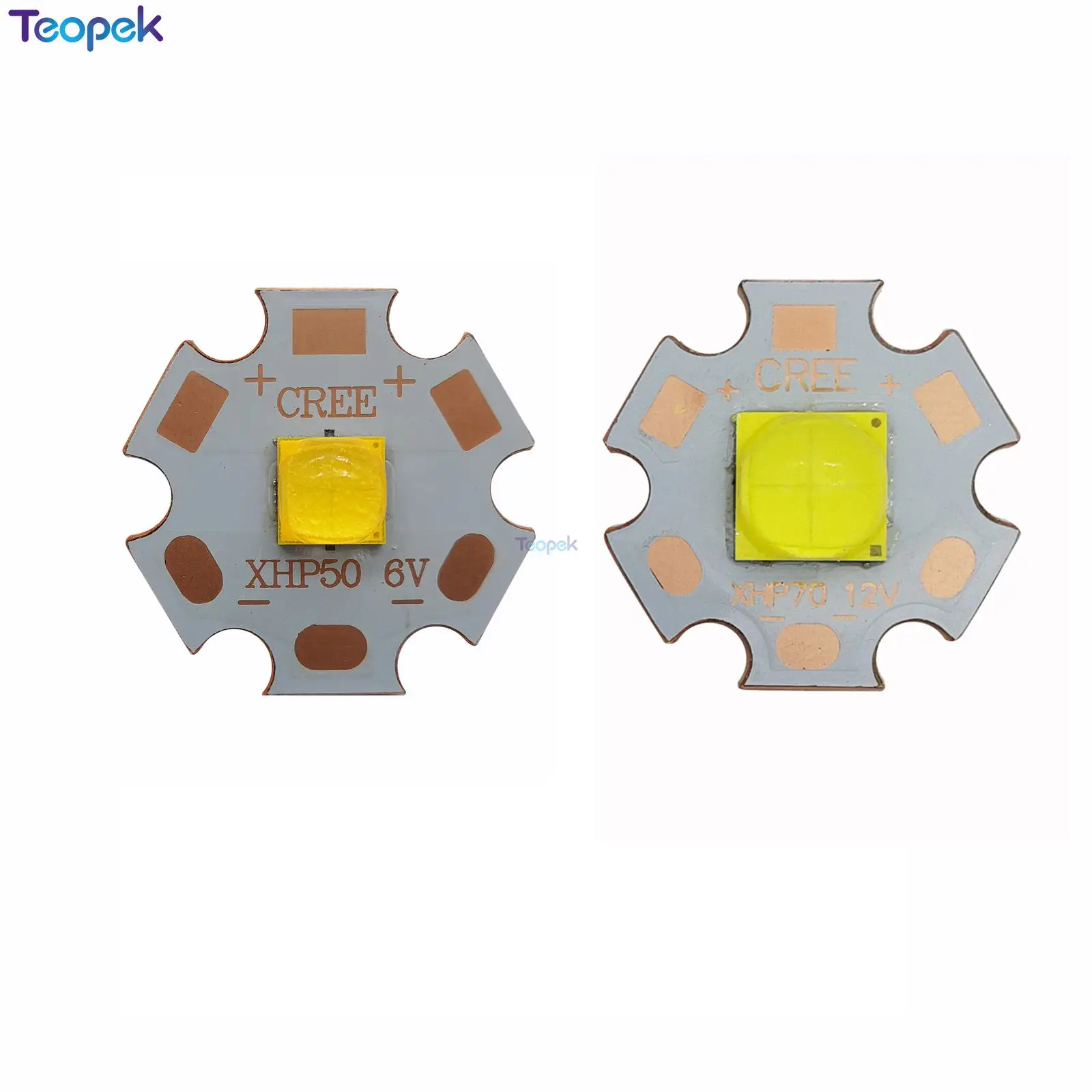 Original xhp 50,2 x PS 70,2 Generation LED-Emitter 6V 12V mit 16mm 20mm dtp Kupfer mcpcb