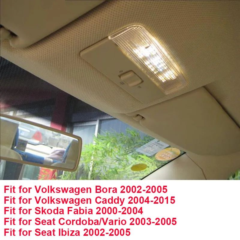 

Автомобильная передняя купольная лампа для чтения, сигнальная лампа для Volkswagen Polo 9N 6R T5 Bora 2002-2005/Caddy 2004-2015/Skoda Fabia 2000-2004
