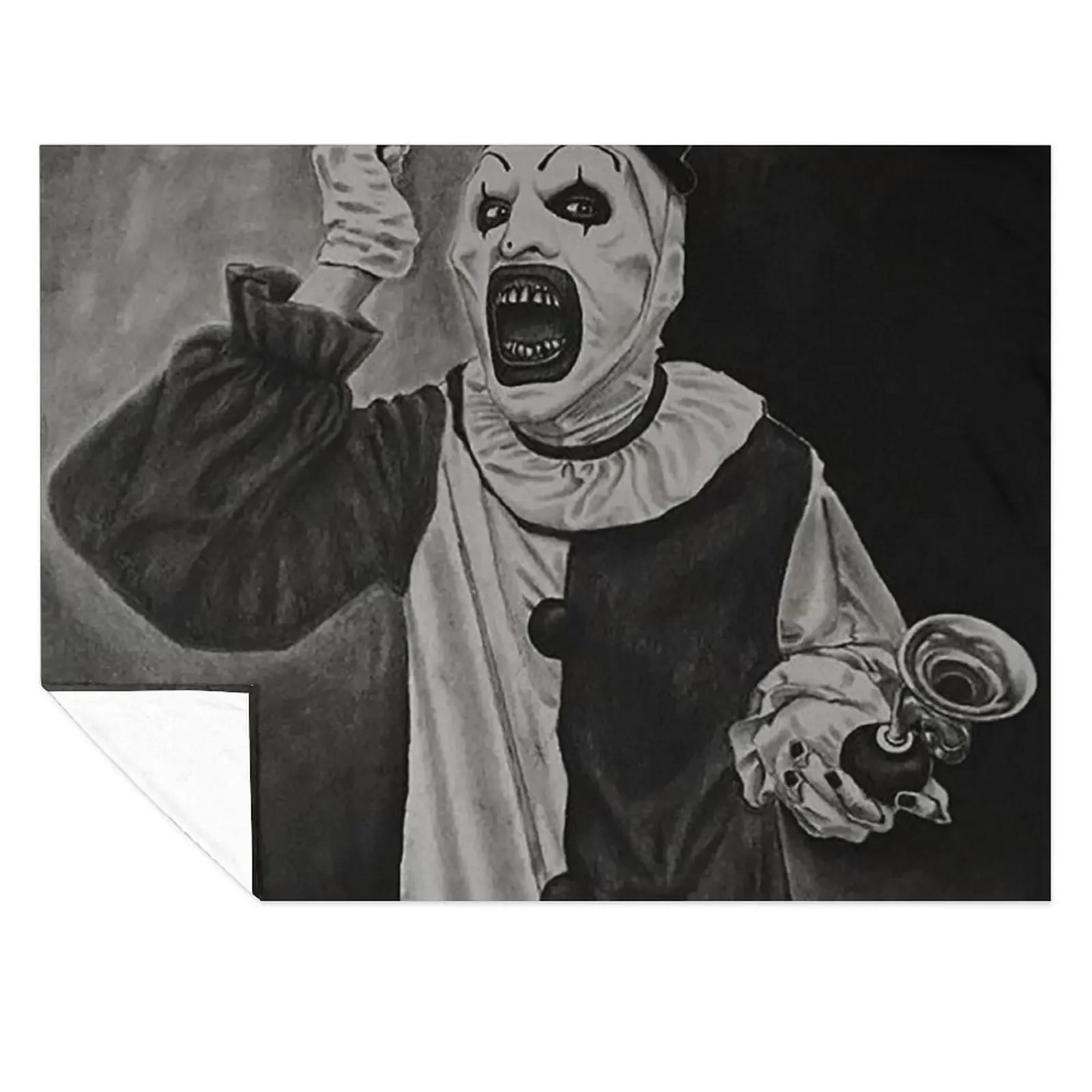 

Clown movie Poster Throw Blanket Sleeping Bag Plaid on the sofa Designers Polar Blankets