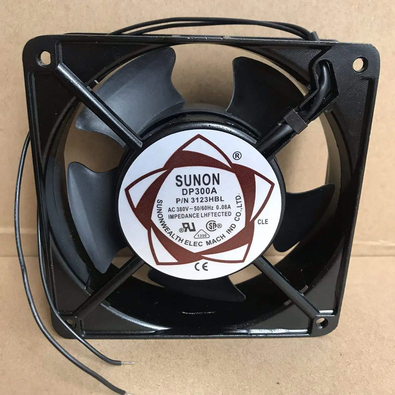 

SUNON DP300A P/N3123HBL AC 380V 0.08A 120x120x38mm 2-Wire Cooling Fan
