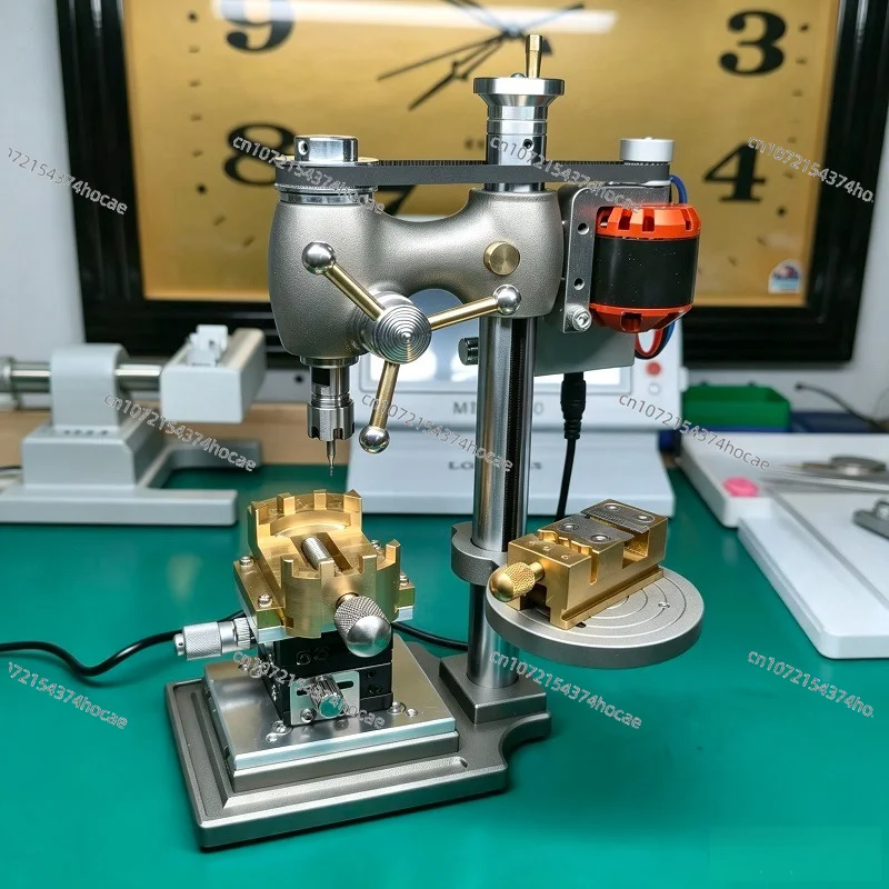 Watch Repair High‑Precision Bench Drill, 0.01mm Tolerance Forward Reverse, for Stem Removal & Tiny Parts Drilling