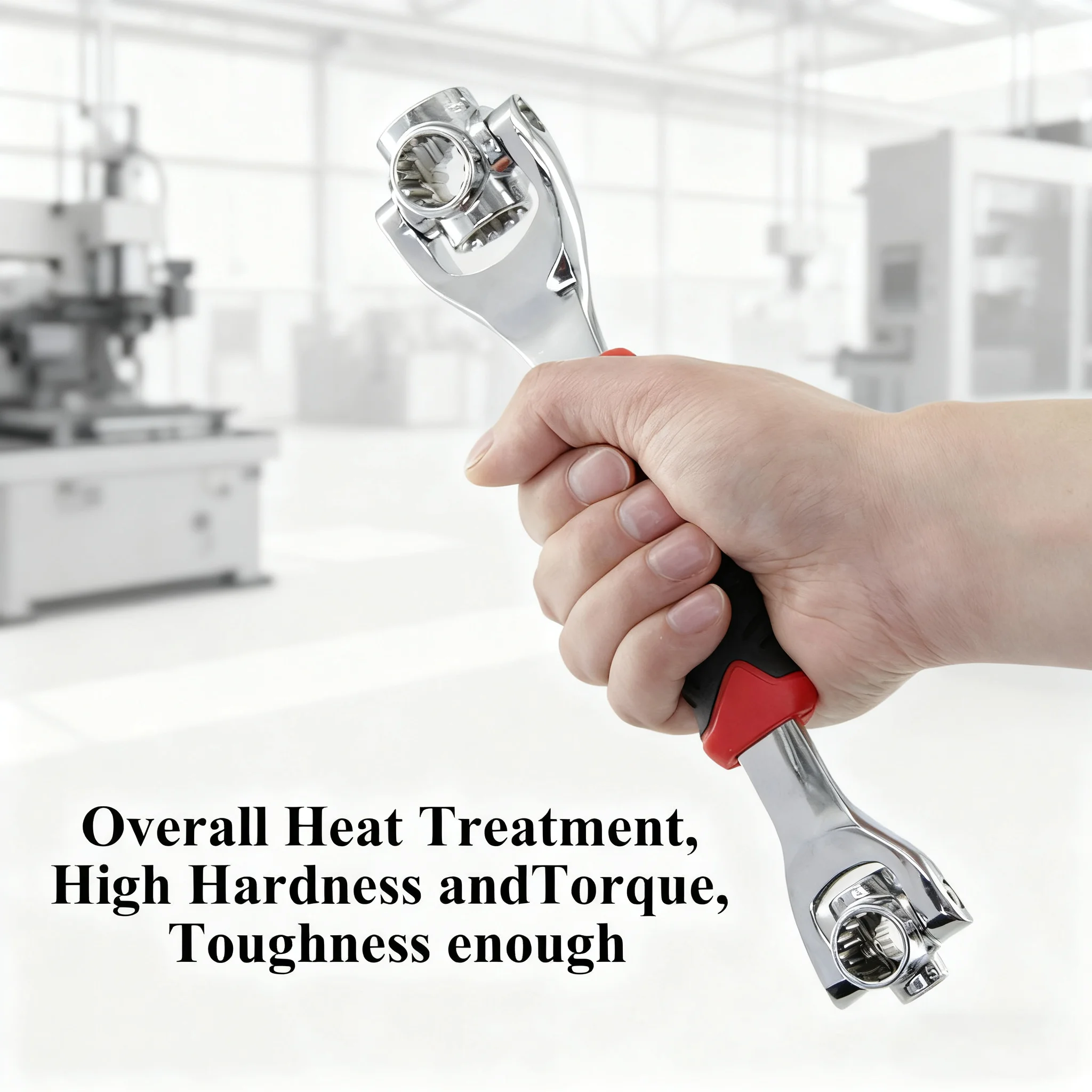 48 in 1 Universal Wrench with 360 Degree Rotation Multifunctional Hexagonal Socket for Car Repair Combination Spanner Hand Tools