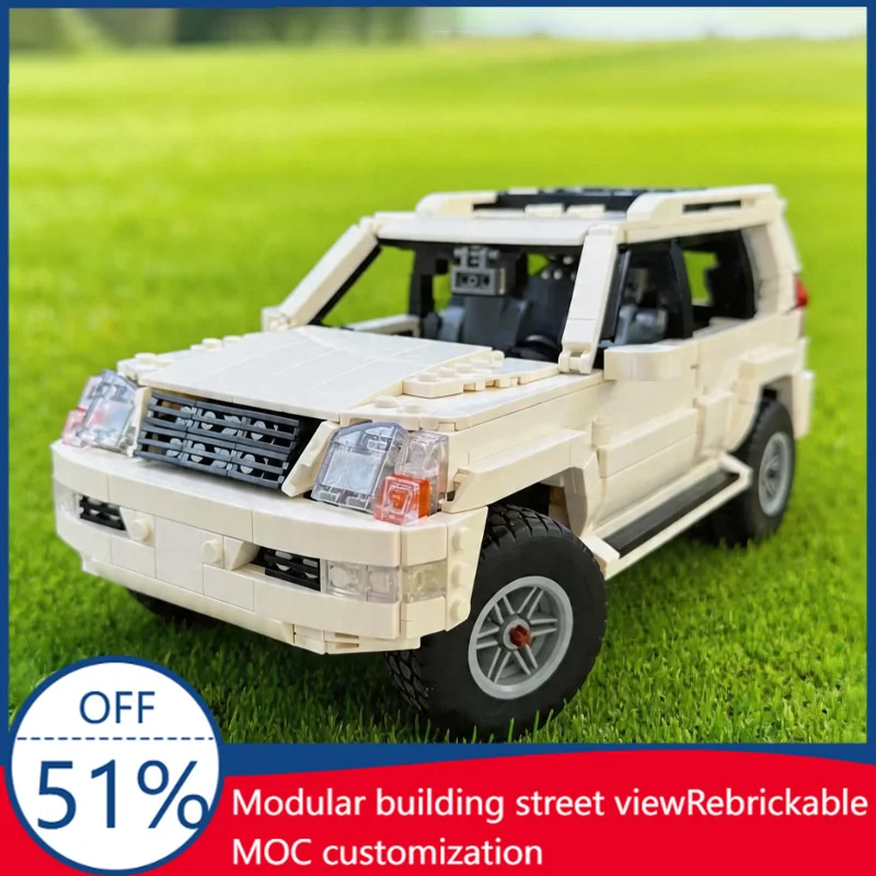 

1238 Parts MOC Premium SUV Model Building Blocks Brick Children Educational Assembly Toys Boys Birthday Creative Display Gifts