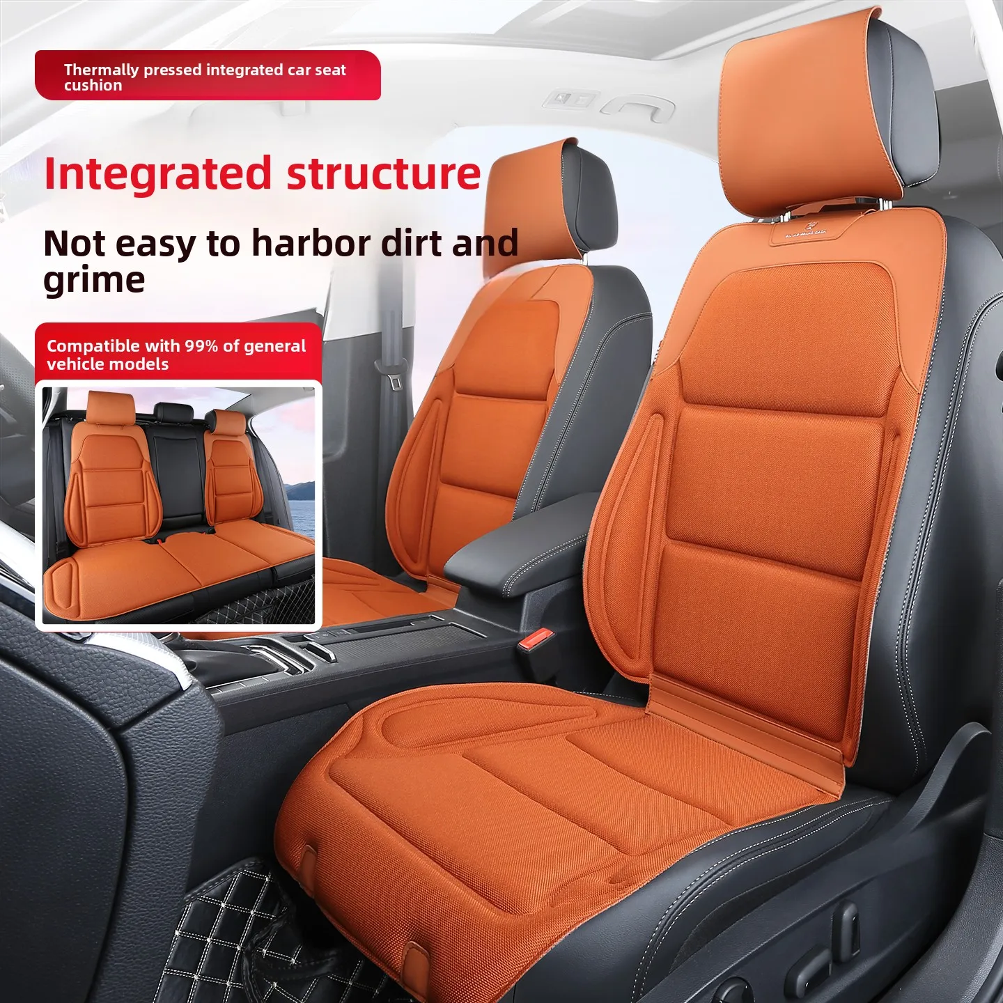 Breathable Cool Seaweed Fiber Car Seat Full Cover Universal Cool Cushion Luxury Car SUV Rams Latex Seat Full Cover Protection