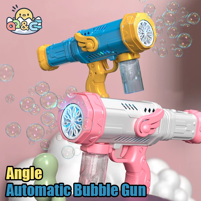 

2023 Bubble Gun 10 Holes Electric Soap Bubbles Guns Children's Automatic Water Bubble Machine Blower Maker Wedding Party Toys