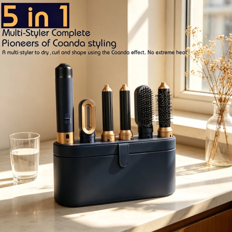 2026 NEW All in One 5 in 1 Hair Dryer Styler Curling Iron Straightener with Hair Brush Hairdryer Tool