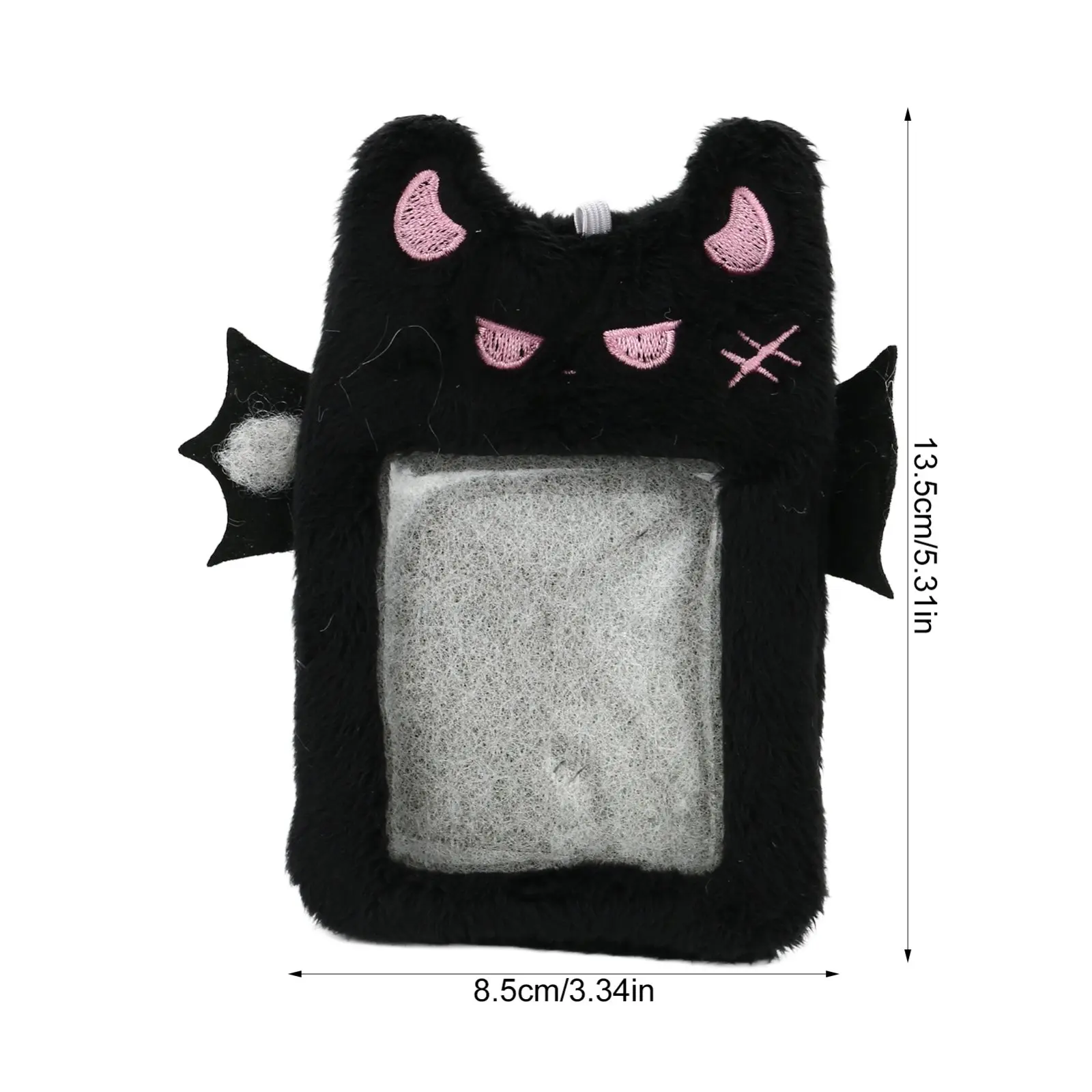 Cartoon Devil Plush Photocard Case Photo ID Credit Band Card Holder Card Case Students Idols Photos Protective Cover image 6
