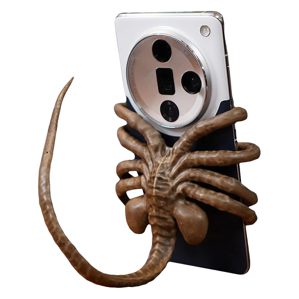 

Alien Phone Holder Flexible Claw Halloween Horror Phone Stand Thriller Movie Facehugger Phone Holder Atmosphere Decoration Props