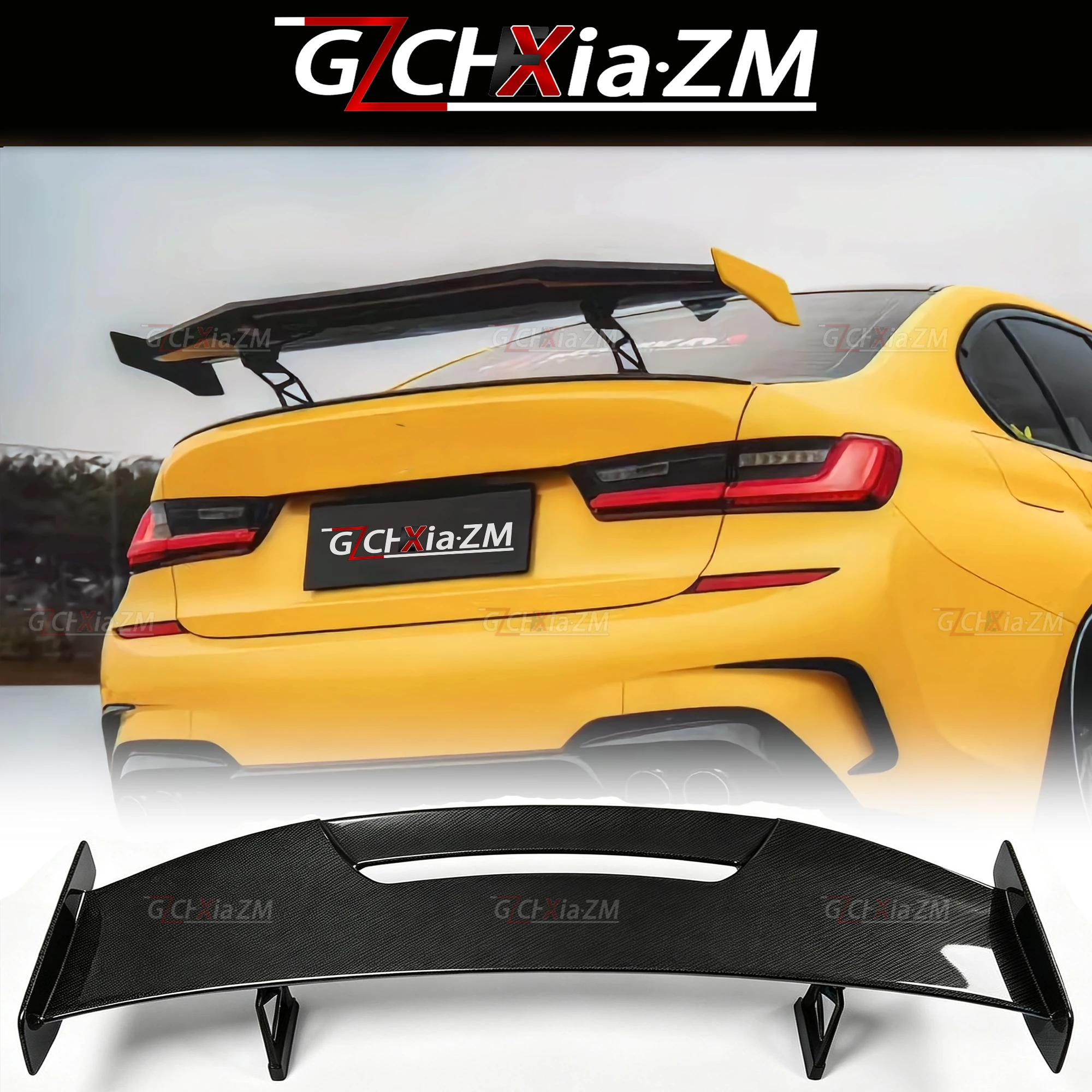 For 2020-2026 BMW 3 Series M3 G20 G80 Spoiler MAD Style Trunk Lid Diffuser High-Strength Metal Bracket Kit Rear Wing