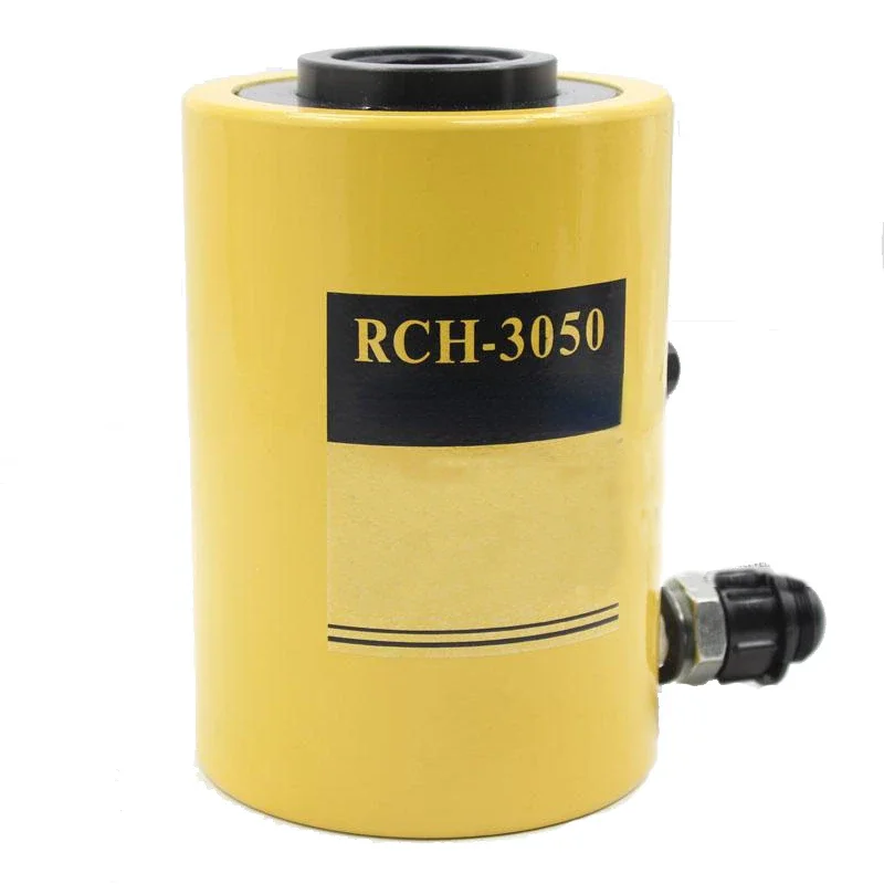 30T Hollow Hydraulic Jack Cylinder Multi-use Manual Oil Pressure Hydraulic Lifting and Maintenance Tools RCH-3050