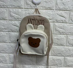 Cartoon Children's Embroidered Name Small Backpack Personalized Kindergarten Children's Backpack Kids Outgoing Lightweight Bag