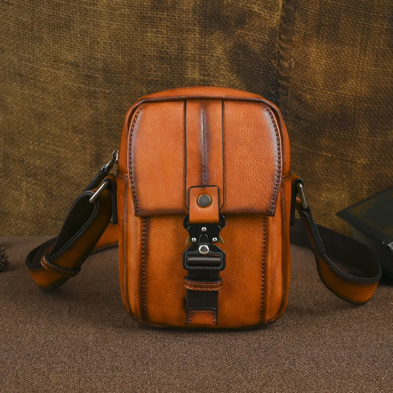 

Top Layer Cowhide Leather Art Oil Graffiti Painted Handbags Women Shoulder Purses Shopper Crossbody Handbag Daily Wear