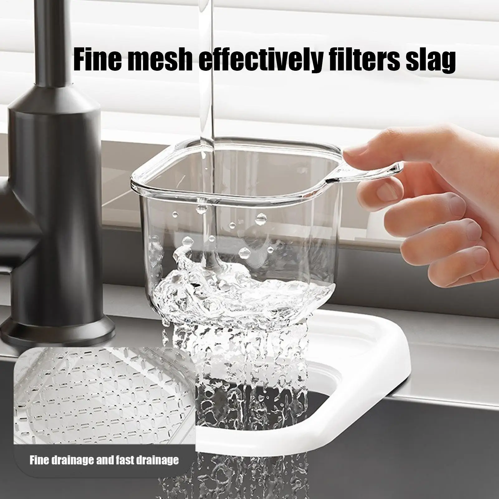 Sink Drain Basket Fine Mesh Drying Filter Food Catcher Drain Basket Filter Sink Accessories For Waste Clog Prevention Home