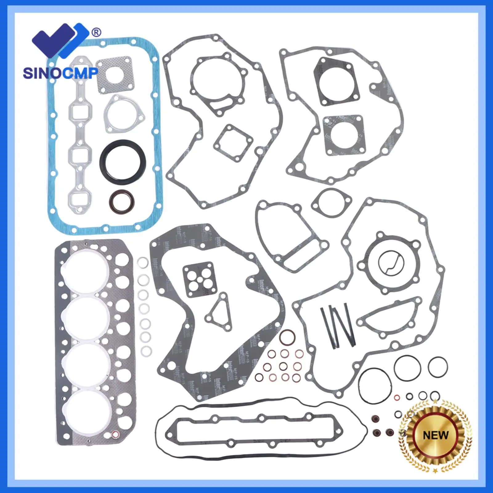

1set Engine Gasket Kit S4L S4L2 For Mitsubishi Excavator Peljob EB406 Terex TC35