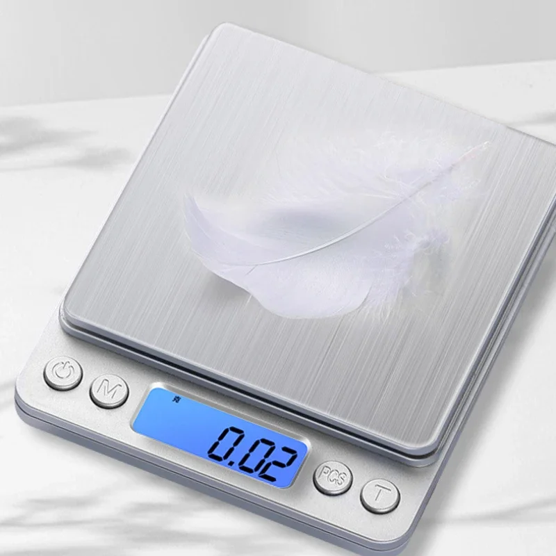 3Kg-0.1 Digital Scale Convenient Stainless Household Use Electronic Rechargeable Kitchen Scale Weight Measurement Analysis Tools