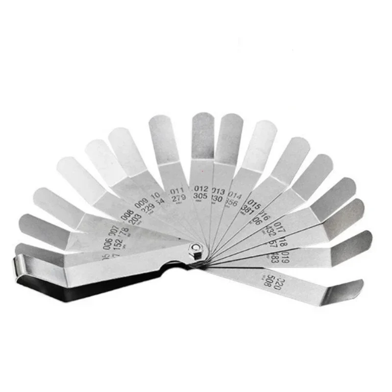 Valve Clearance Adjustment Tools + Feeler Gauge 0.005 - 0.020 inch Motorcycle Engine Repair Valve Screw Adjusting Spanner Tool