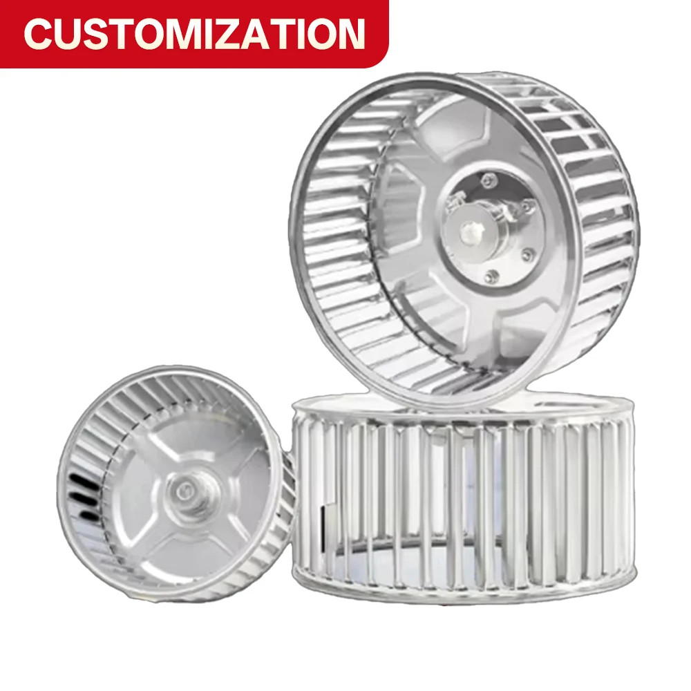 

Custom Multi-Blade High-Temperature Resistant Centrifugal Fan Impeller Multi-Blade Design Long-Shaft Motor Spare Part Cooling Fa