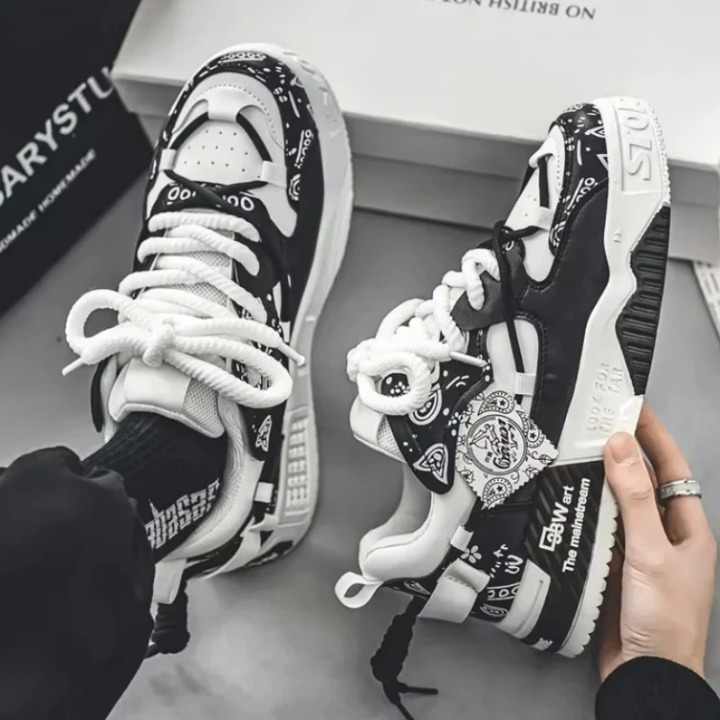 

Men's Sneakers Men Breathable Running Shoes Outdoor Fashion Skate Shoes Mesh Casual Shoe Man Lace Up Vulcanized Shoes Zapatillas