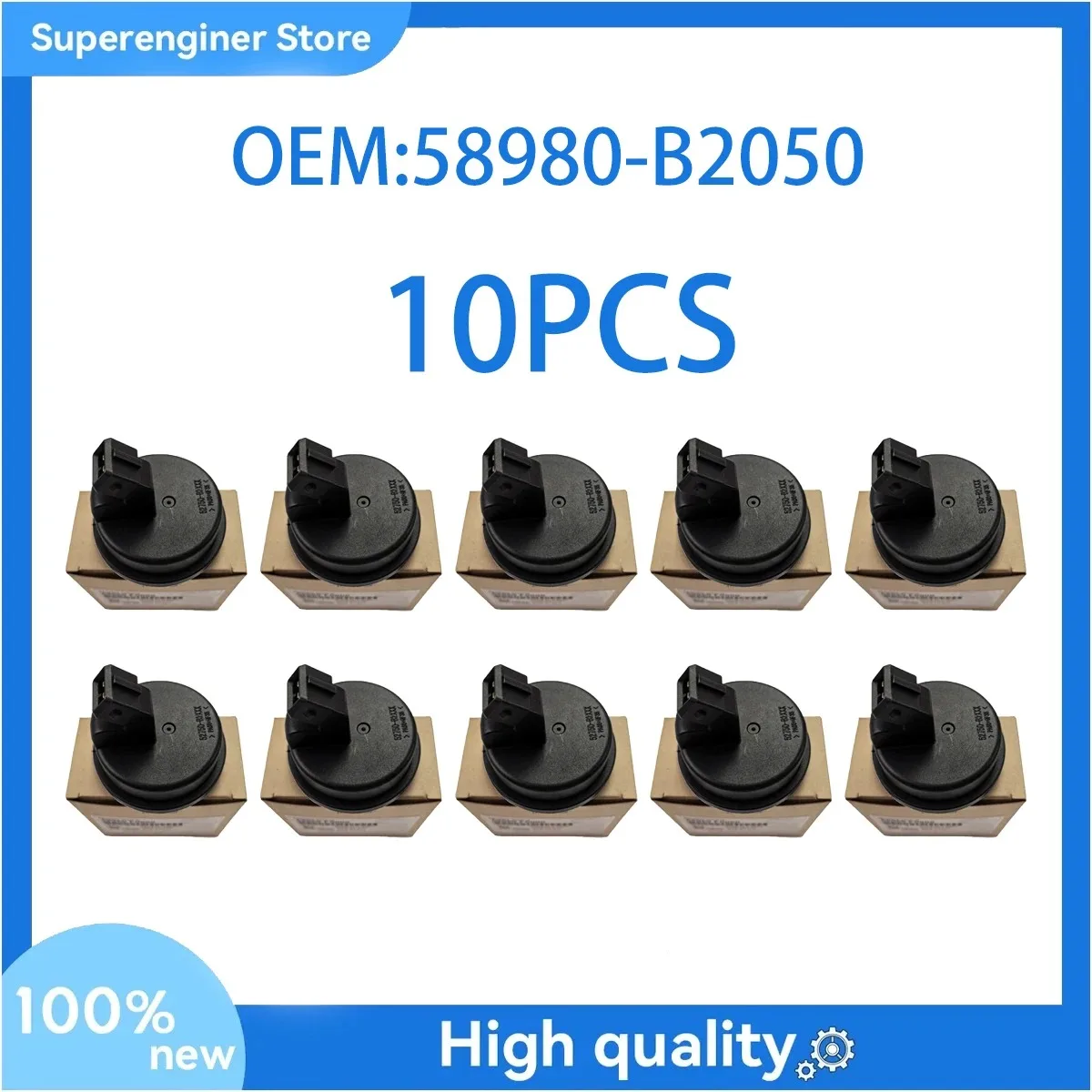 

10PCS 58980-B2050 Rear Wheel Bearing ABS Speed Sensor For Kia Soul Soul EV 2014-2019 58980B2050