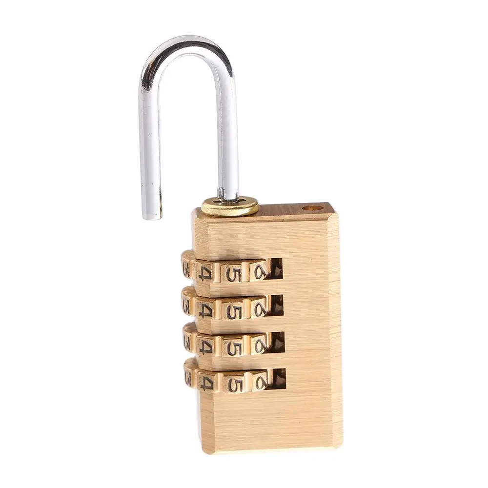 Security Tool Resettable Code Locks Pure Cooper Mini Password Lock Padlock Brass Combination Lock Password Code
