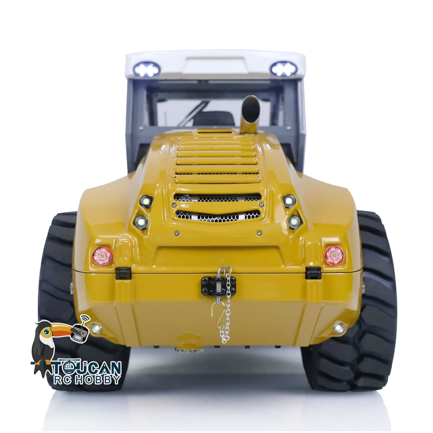 

Metal 1/14 LESU Ready to Run Aoue-H13i RC Hydraulic Road Roller Sound Light Remoted Painted Finished Car Toys Cars Model TH23509