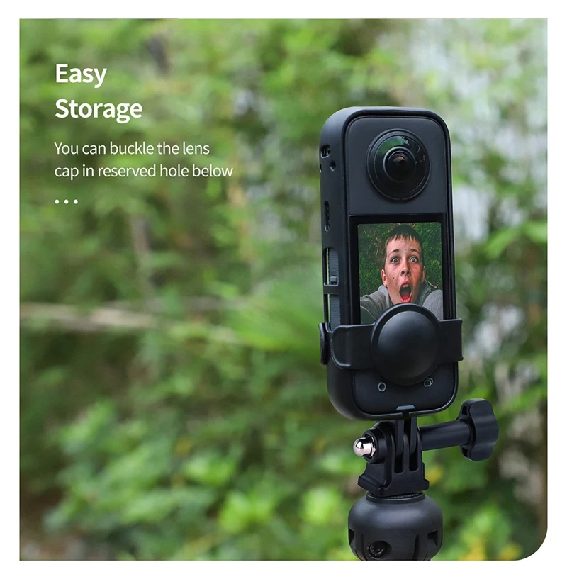 For Insta360 X3 Extend Protective Case Body Cover Lens Guards Cap Insta 360 X 3 Bracket Accessories