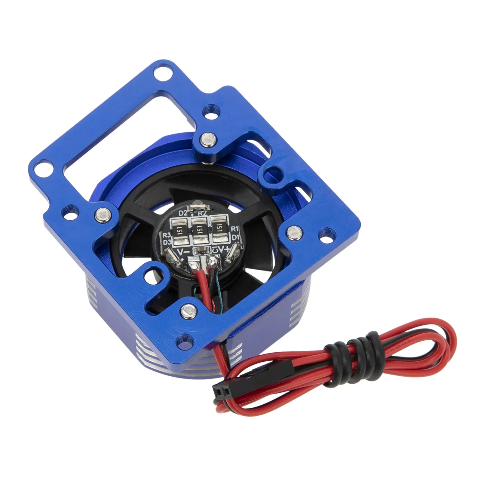 22000 Rpm Alloy Motor Cooling Fan for TRAXXAS 1/8 4WD SLEDGE MONSTER TRUCK-95076-4  Aluminum Alloy Color Optional Driven Fan