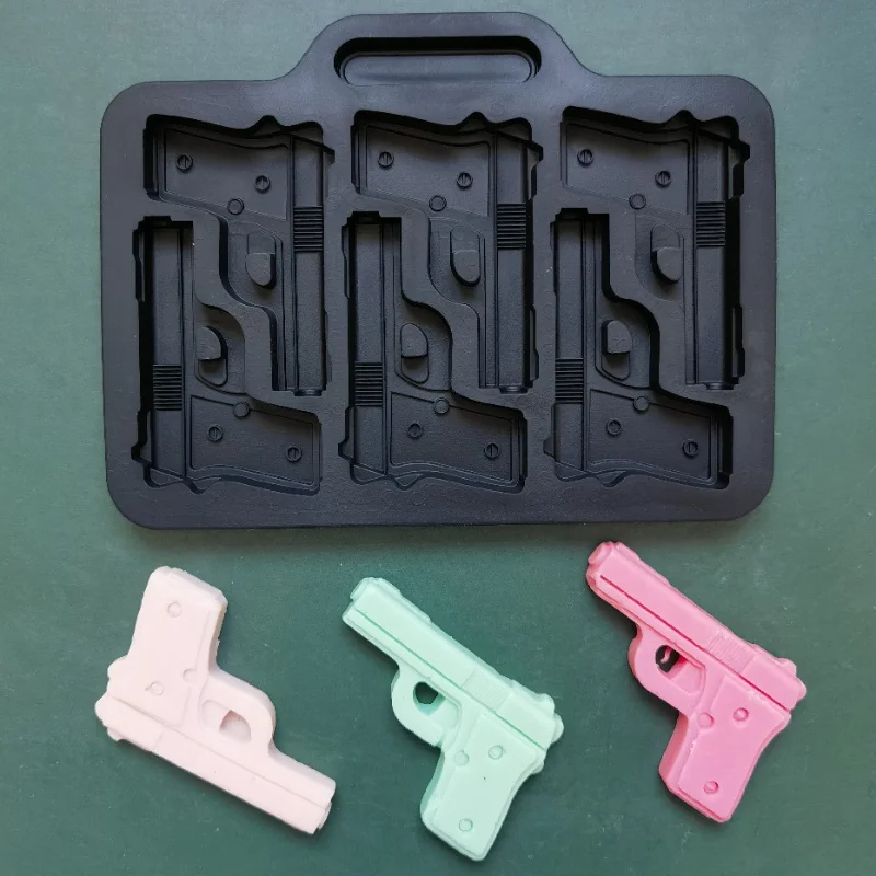 Multi cavity Pistole Silikon Eiswürfel Form Pistole DIY Praline Süßigkeiten Gelee Backset Kuchen Dekor Seife Kerze machen Schimmel Geschenke