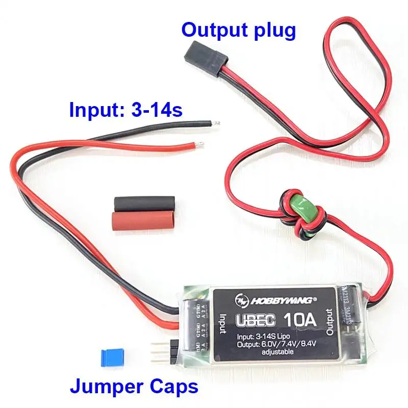 Hobbywing UBEC-10A External BEC 3-14SLipo Battery 6V/7.4V/8.4VHigh Voltage Regulator Module Voltage stabilizer for RC Car