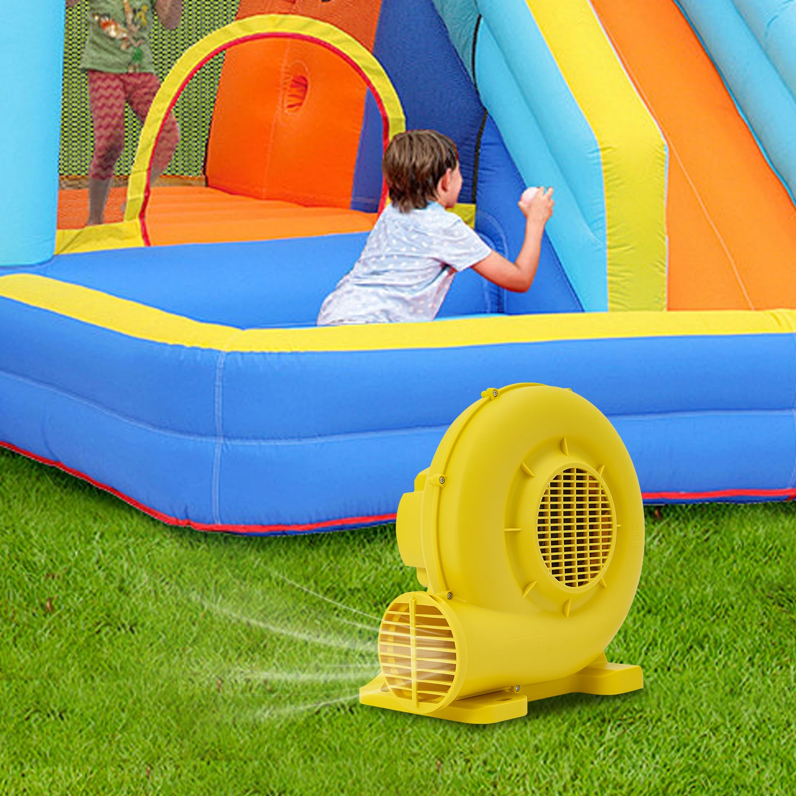 

Modern AC Motor Air Blower PP Metal Floormount Inflatable Bouncer Blower Pump Fan for Inflatable Equipment & Outdoor Inflatables