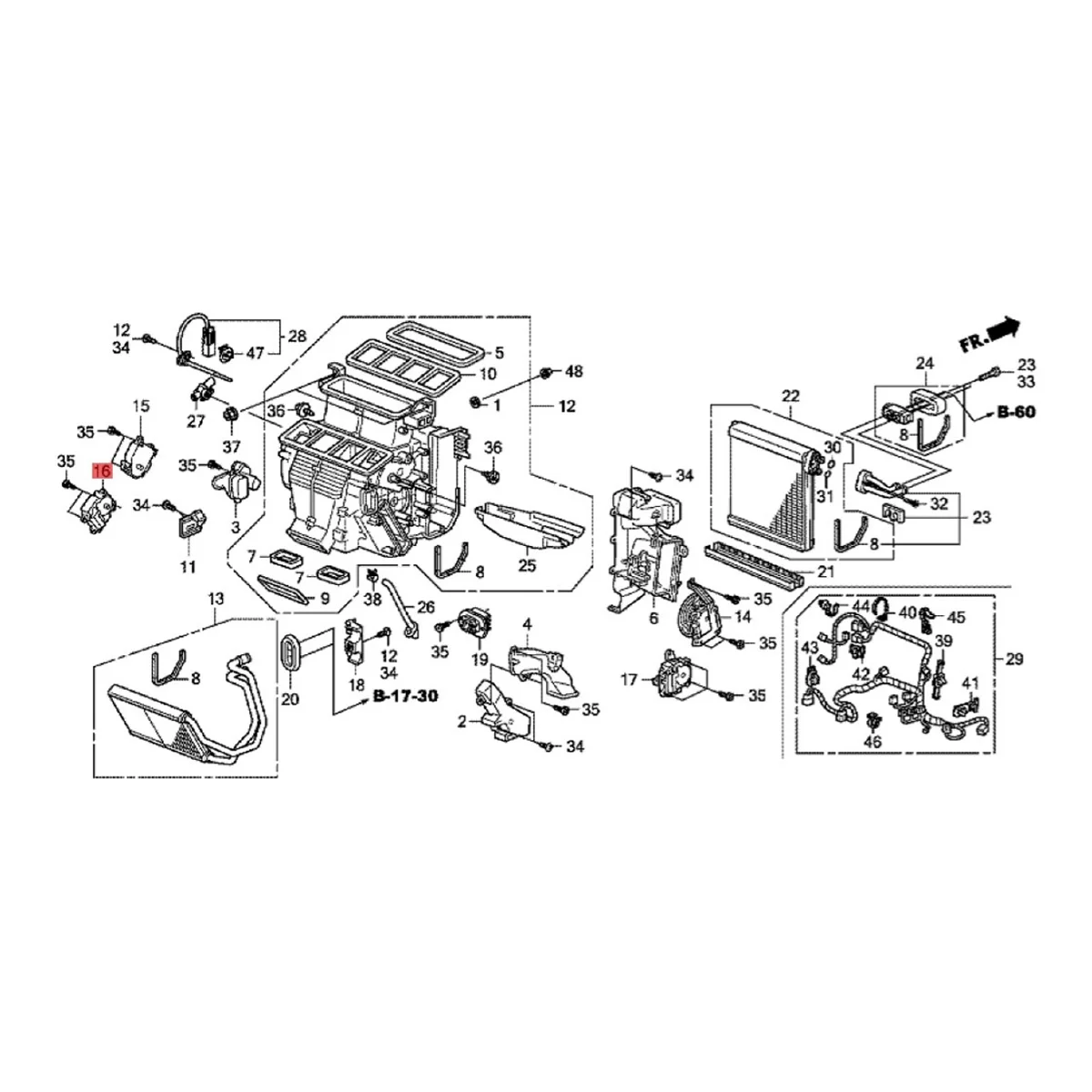 Left Main HVAC Heater Blend Door Actuator 79160-TK4-A41 604-875 for Honda Acura TL ZDX 09-14 Odyssey 11-17 Dampers Motor