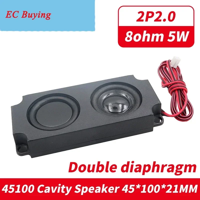 

1 шт., 8 Ом, аудиозвук, 100*45 мм, двойная диафрагма, 45100, 10045, 5 Вт, ТВ, компьютер, пассивный динамик, домашний кинотеатр, музыкальный полосатый громкоговоритель