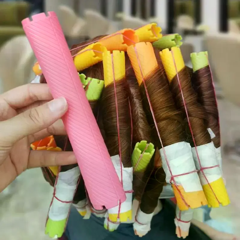 6pcs Heatless Hair Curler No Heat Hair Rollers Soft Curling Rod Pull Core Lazy Curls Flexi Rods Wave Formers Hair Styling Tools