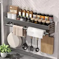 Estante con Ganchos y Porta Cubiertos