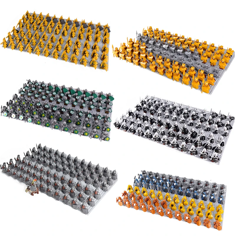 

Children Toys Classics Lord Rings Action Figures Building Blocks Elf Knights Orcs Dwarf Soldiers Medieval Wars Characters Bricks