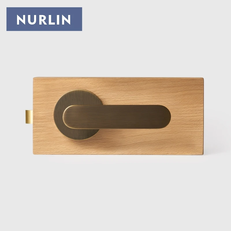 Nurlin Brass Structure of North America United States Canada Plain Door Level Handle Set Mortise Passage Privacy Lock