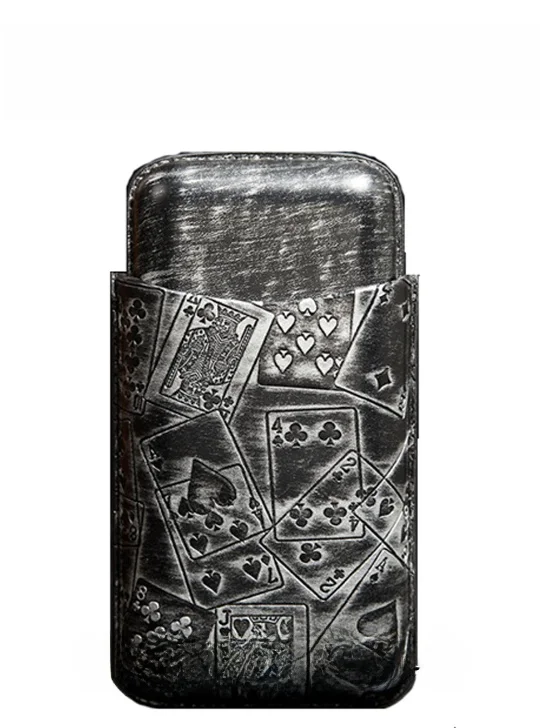 

Портативный дорожный футляр для сигар, чехол для сигар, подарочный набор, кожаный материал, гладкая поверхность, из Китая