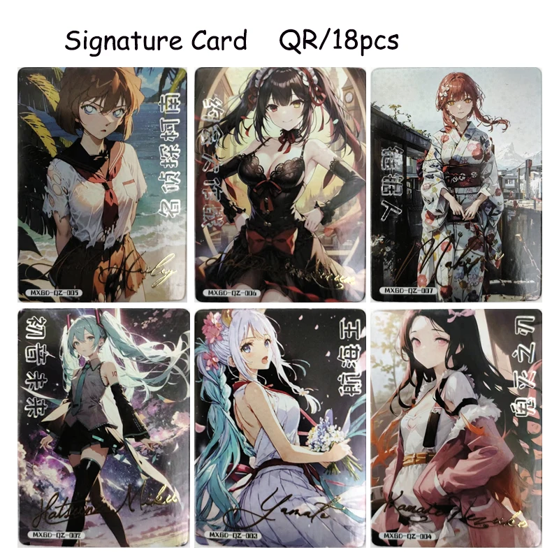 Goddess story QZ Signature Card Hatsune Miku One Piece Lonely Rock Boys anime collectible cards Christmas birthday presents