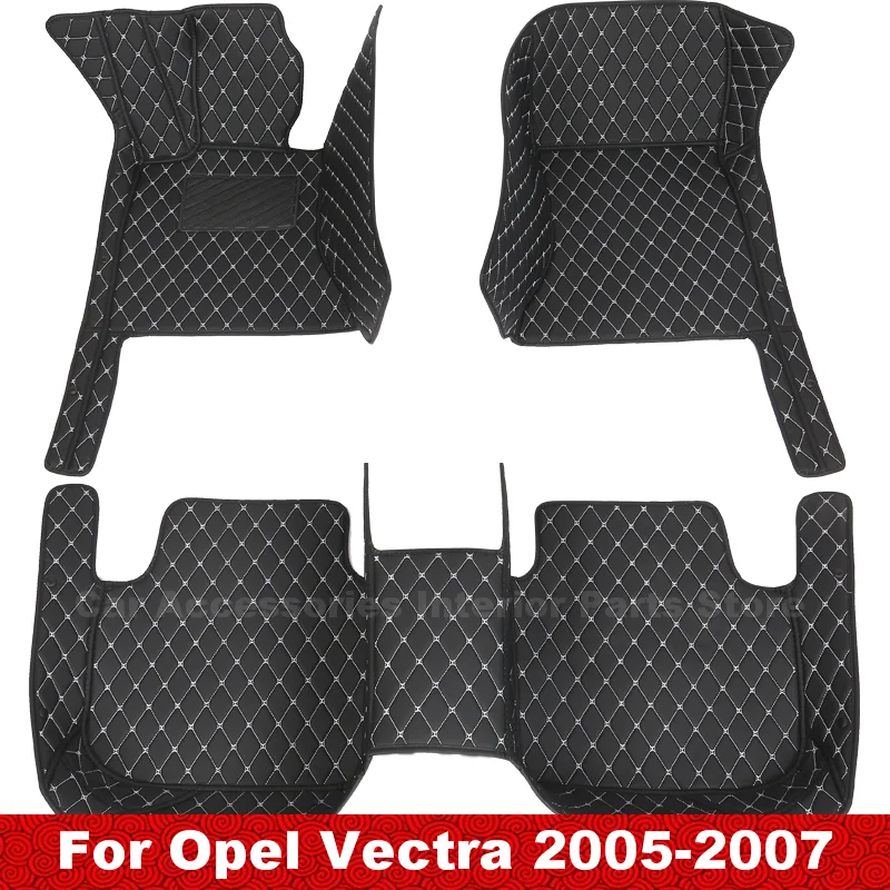 

Carpets Car Floor Mats For Opel Vectra 2005 2006 2007 Auto Interior Accessories Covers Parts Leather Anti-dirty Waterproof Rugs