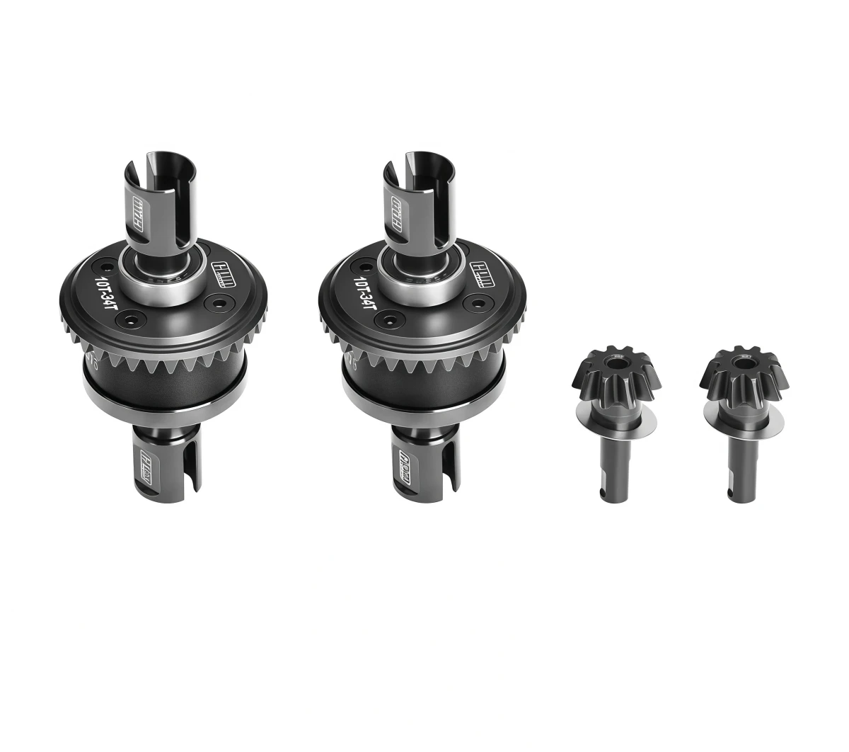 Carbon Steel + 7075-T6 Aluminum Front/Rear Complete Differential For ARRMA 1/8 EXB Kraton/Outcast V6 RC Truck Upgrade Parts