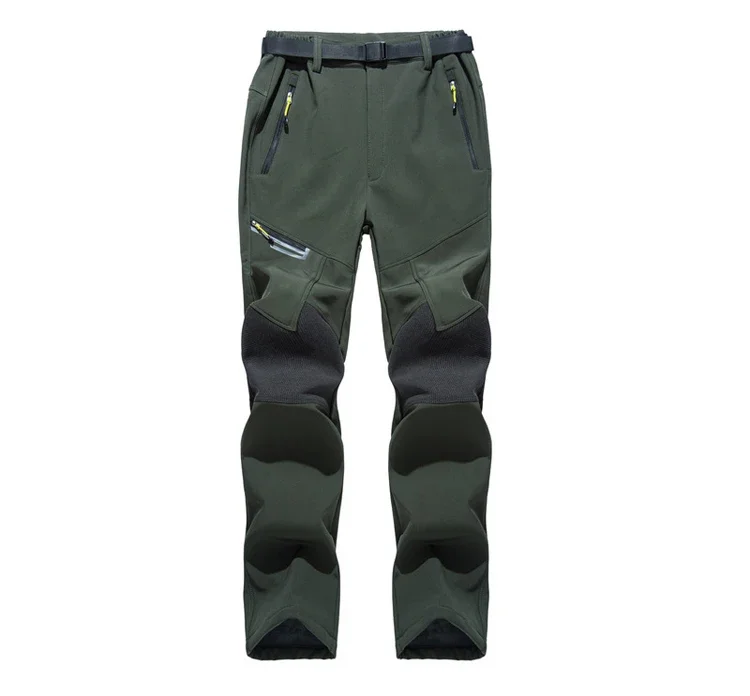 

Warm Winter Men Soft Shell Pants Trekking Travel Waterproof Outdoor Camping&Hiking Fleece Windproof Skiing Trousers