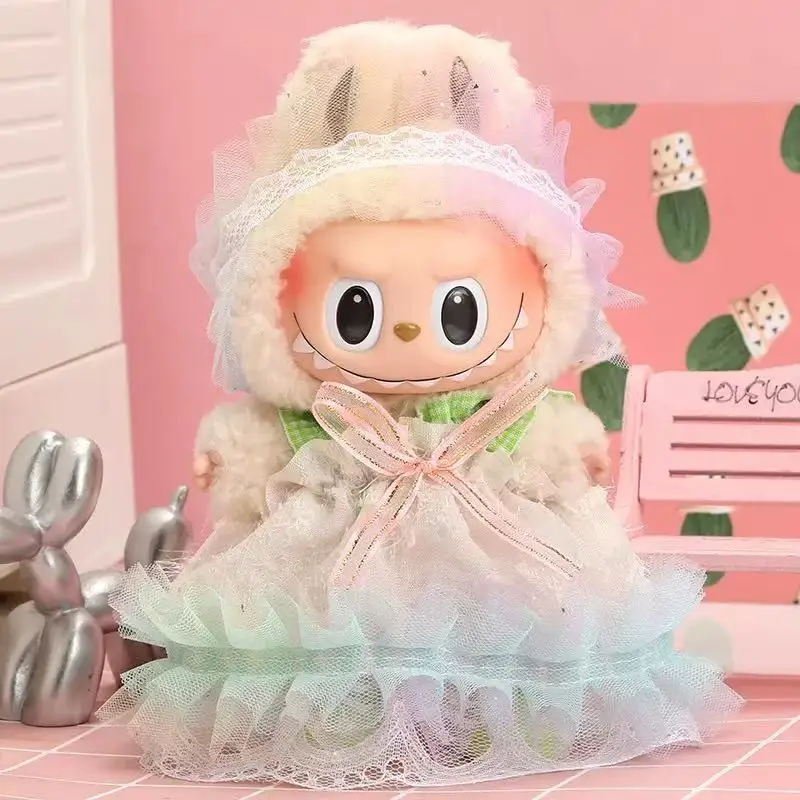 لملابس لابوبو مقاس 17 سم، زي الهالوين DIY، فستان هدية لطيف، ملحقات LA BUBU: نظارات LA BUBU، أحذية LA BUBU (صديقة للاستخدام بنفسك)