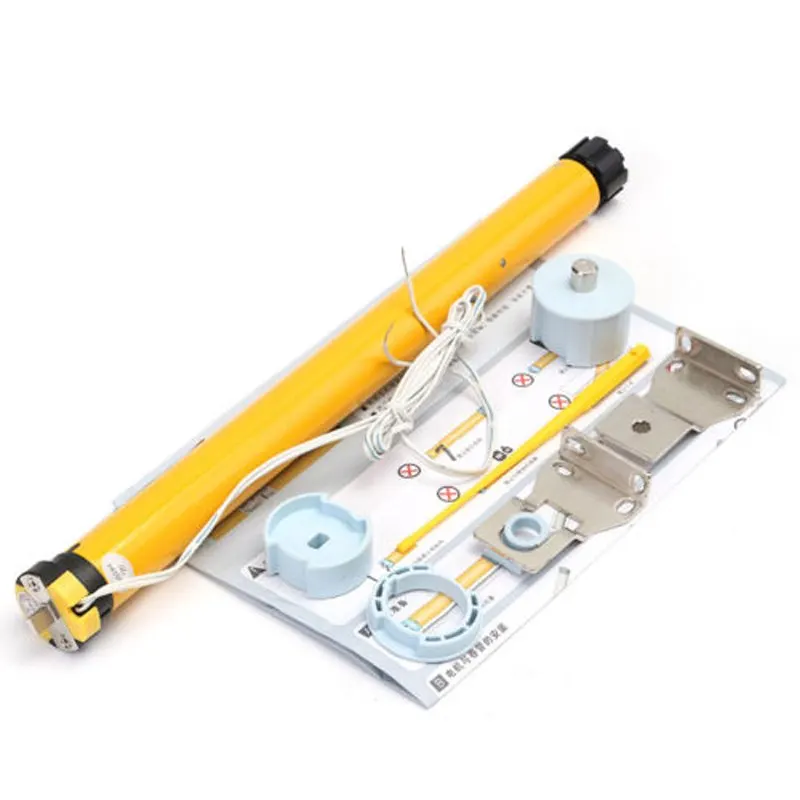 24V DC 300mA 7.2W 30RPM for Curtain Shade Roller Blinds DIY 315*25mm  Electric Roller Shade Tubular Motor